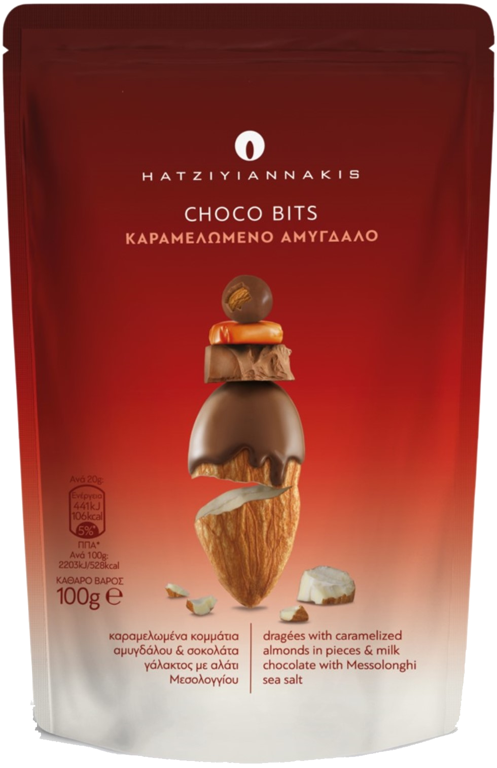 Choco Bits Karamelomeno Amygdalo